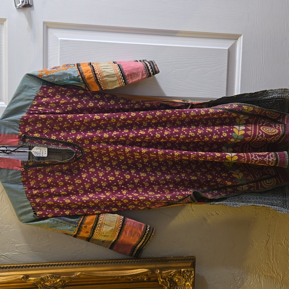 Vintage OOAK Indian Kurtl Gown Anarkali - Picture 7 of 11